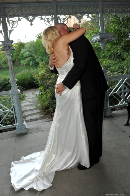 Kissing after the wedding by: Steve Worth