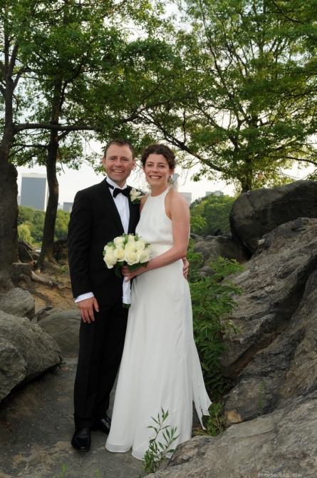 Bride and Groom at Hernshead Rocks by: Steve Worth