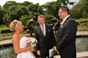 Wedding at Untermeyer Fountain Central Park