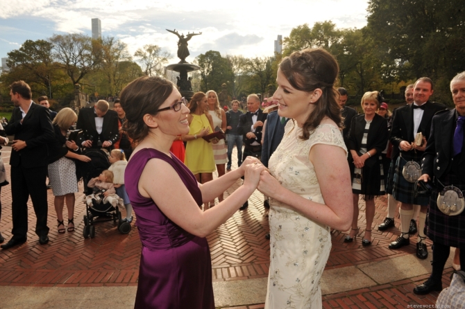 Brides congratulating each other by: Steve Worth