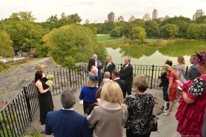 Ceremony in Progress from Above by: Steve Worth