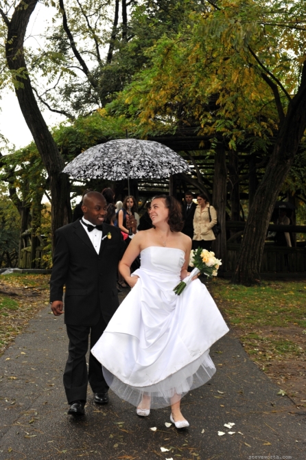Walking away after ceremony by: Steve Worth