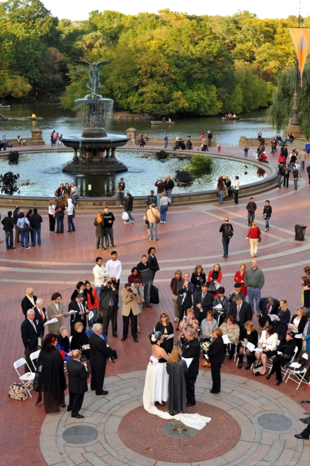 Ceremony in Progress from Terrace View by: Steve Worth